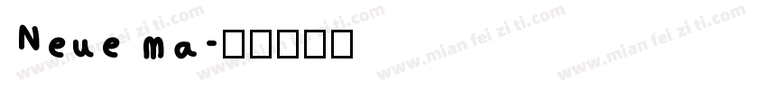 Neue ma字体转换